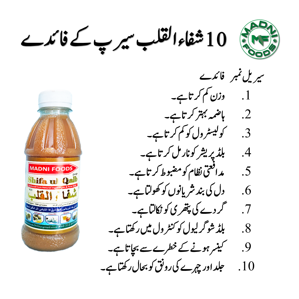 Shifa ul Qalb-Benefits-Urdu